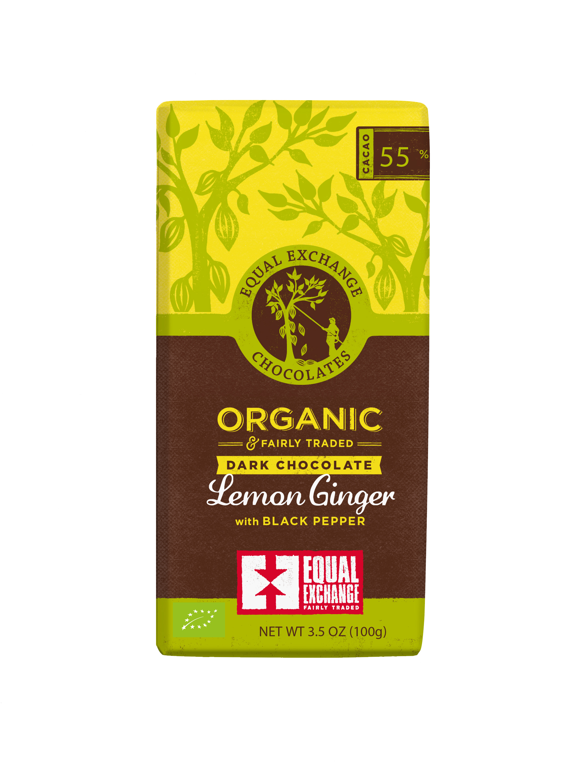 Dark Lemon Ginger Chocolate Equal Exchange
